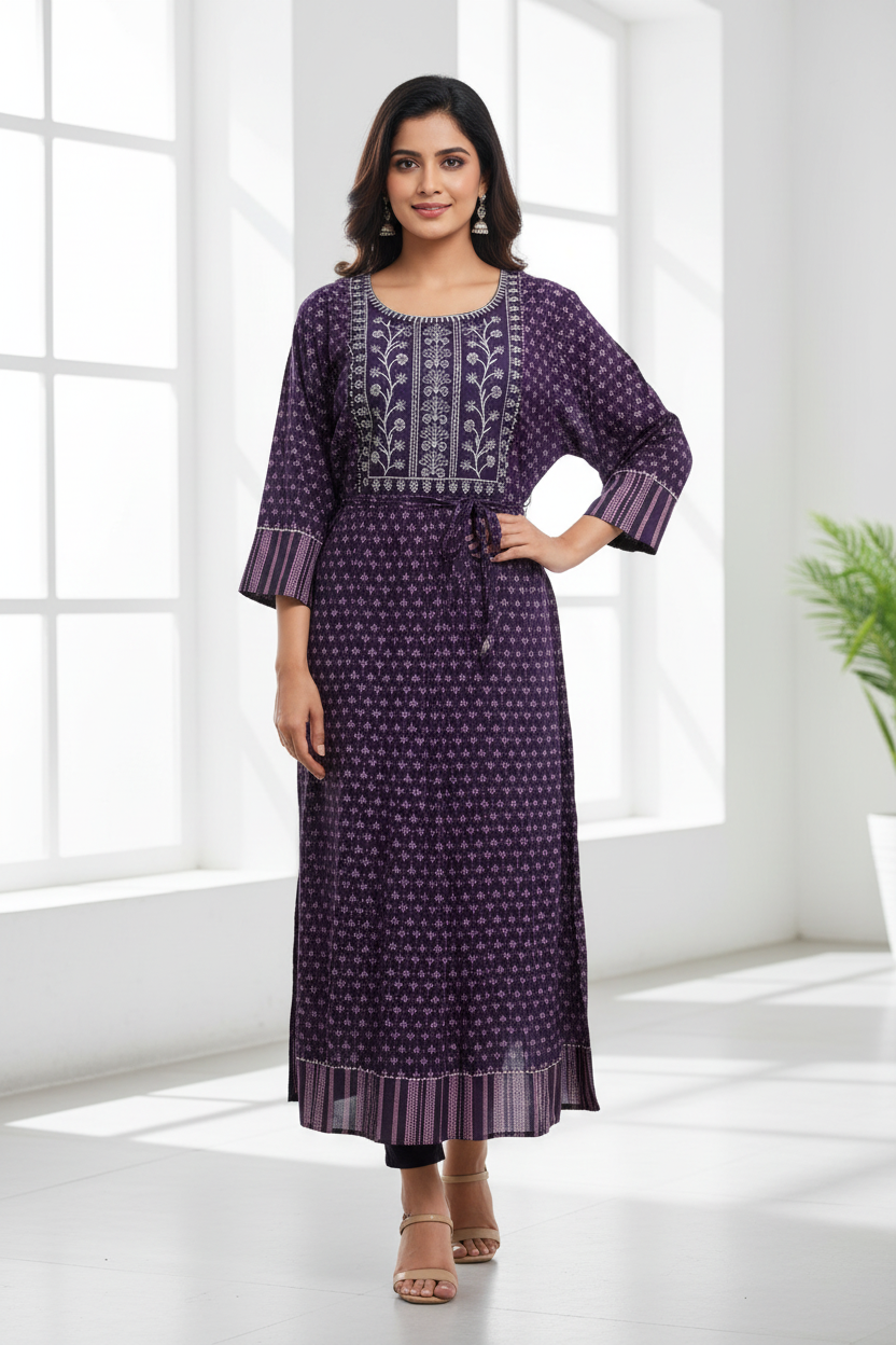 umbrella cotton Kurti