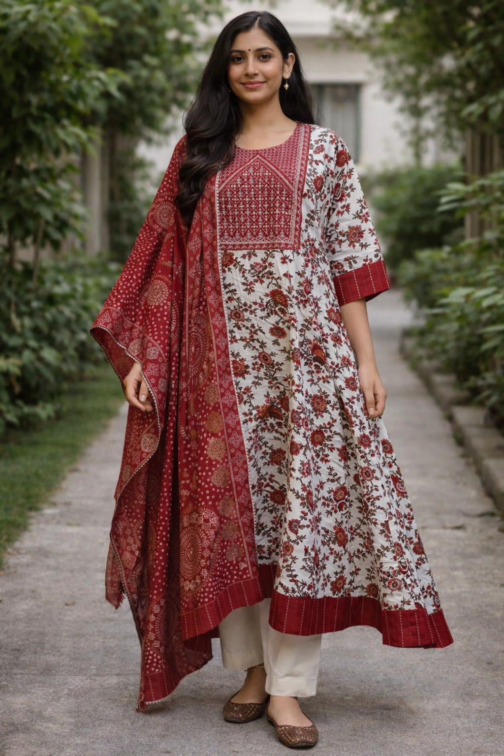 Umbrella cotton Kurti