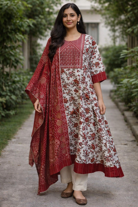 Umbrella cotton Kurti